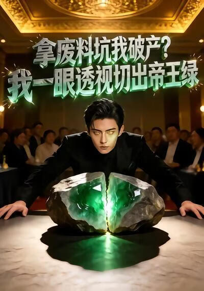 拿废料坑我破产？我一眼透视切出帝王绿(全集)